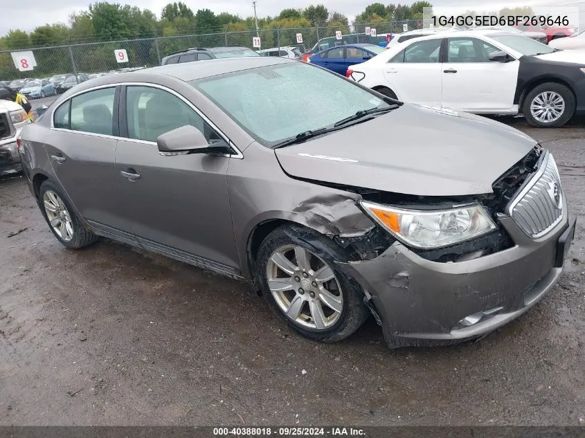 2011 Buick Lacrosse Cxl VIN: 1G4GC5ED6BF269646 Lot: 40388018