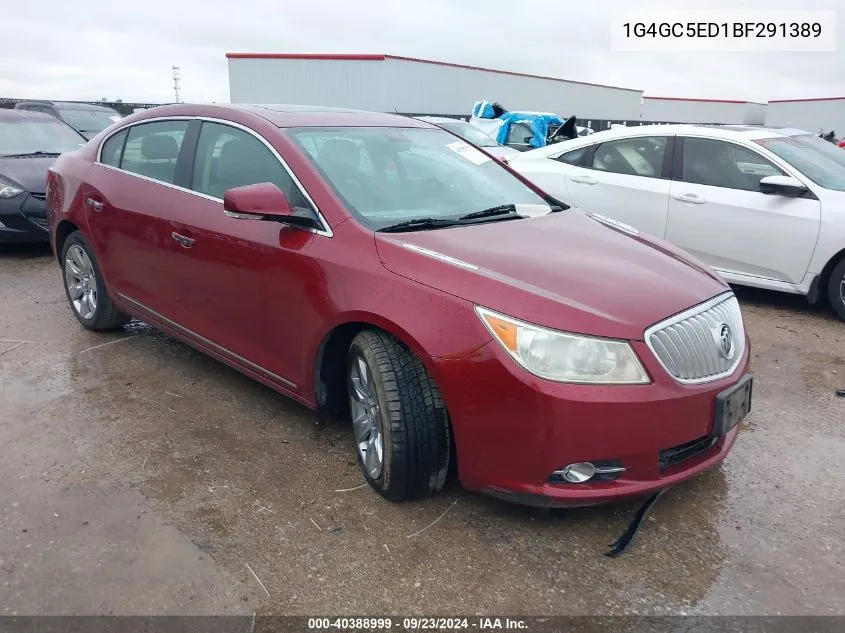 2011 Buick Lacrosse Cxl VIN: 1G4GC5ED1BF291389 Lot: 40388999