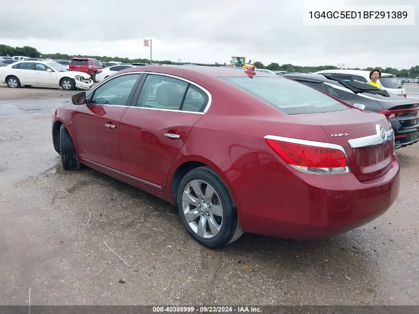 1G4GC5ED1BF291389 2011 Buick Lacrosse Cxl