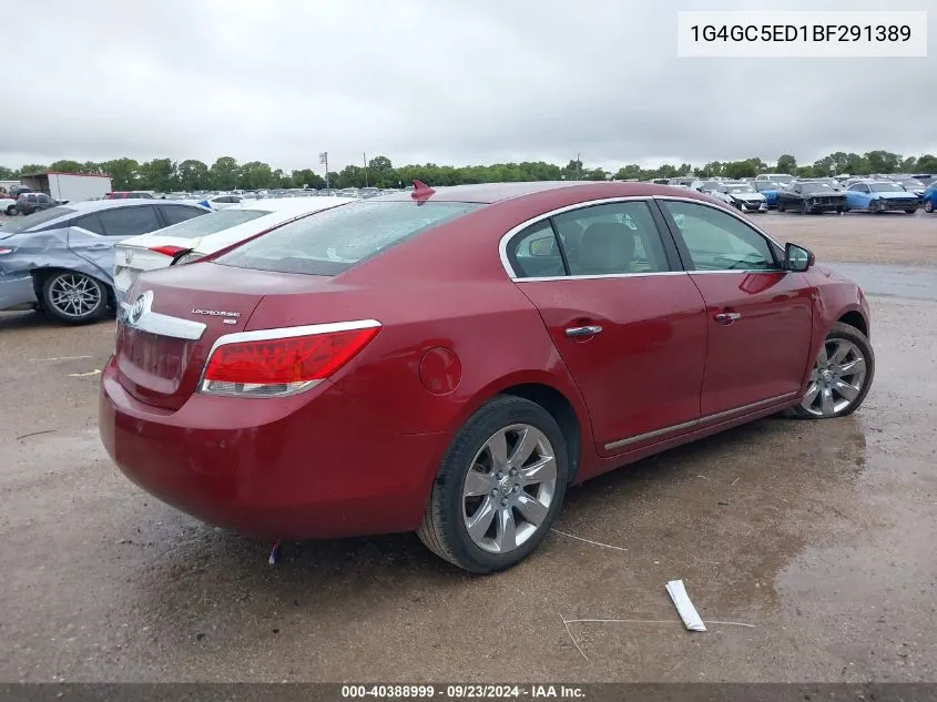 1G4GC5ED1BF291389 2011 Buick Lacrosse Cxl