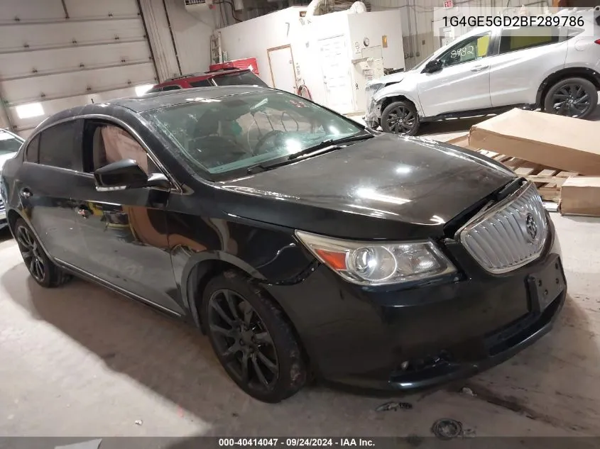 2011 Buick Lacrosse Cxs VIN: 1G4GE5GD2BF289786 Lot: 40414047