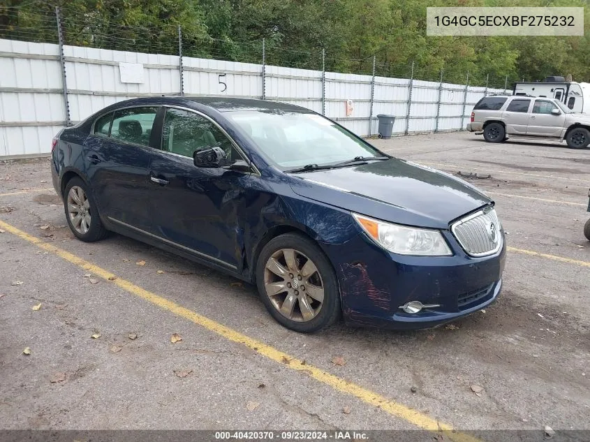 2011 Buick Lacrosse Cxl VIN: 1G4GC5ECXBF275232 Lot: 40420370