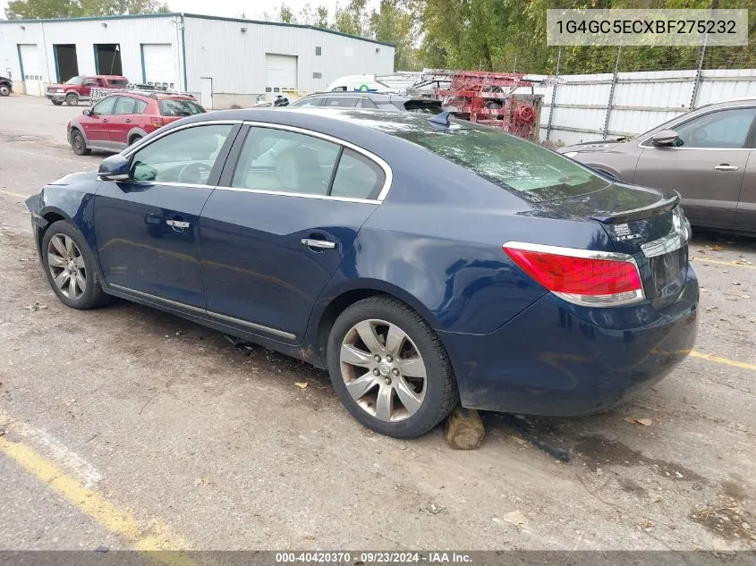 1G4GC5ECXBF275232 2011 Buick Lacrosse Cxl