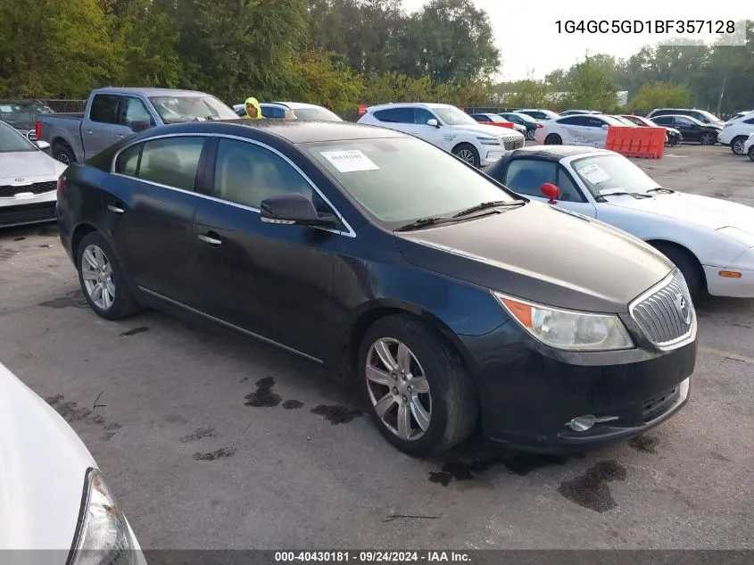 1G4GC5GD1BF357128 2011 Buick Lacrosse Cxl