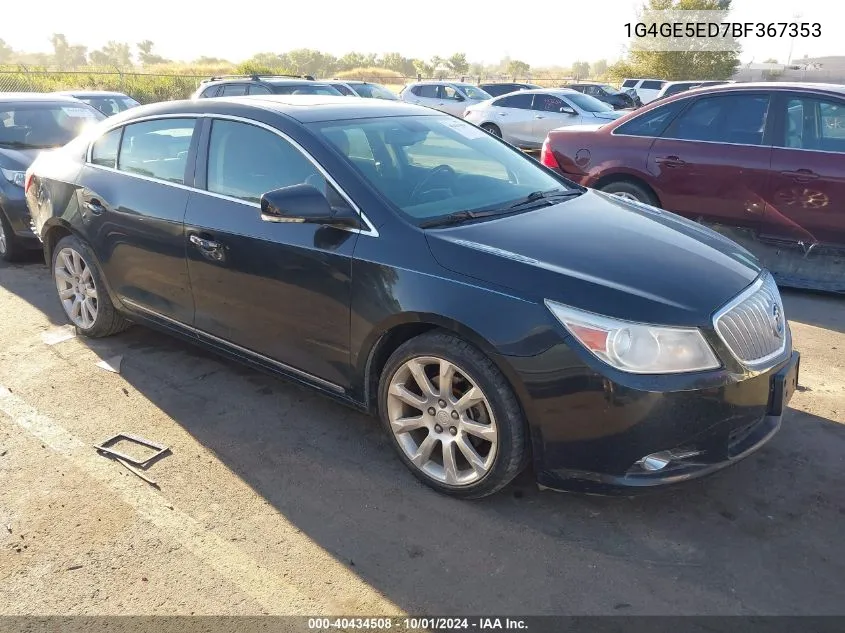 1G4GE5ED7BF367353 2011 Buick Lacrosse Cxs