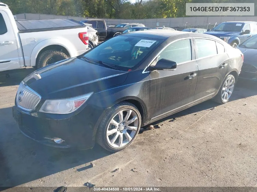 2011 Buick Lacrosse Cxs VIN: 1G4GE5ED7BF367353 Lot: 40434508