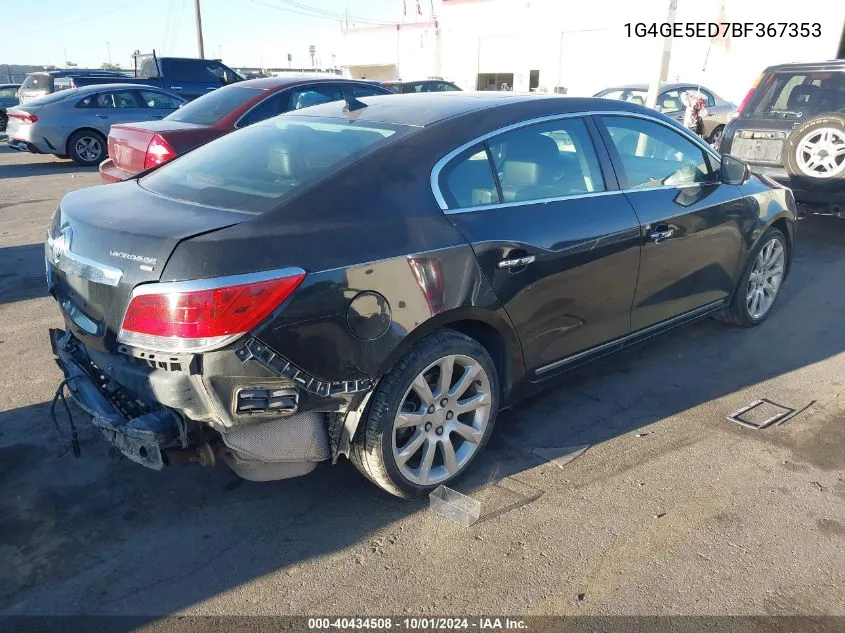 2011 Buick Lacrosse Cxs VIN: 1G4GE5ED7BF367353 Lot: 40434508