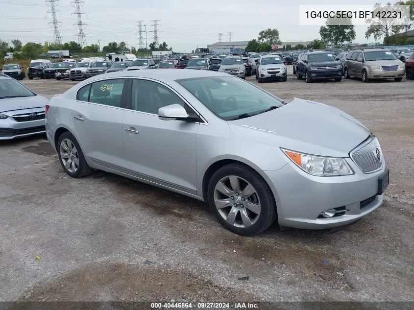 2011 Buick Lacrosse Cxl VIN: 1G4GC5EC1BF142231 Lot: 40446864