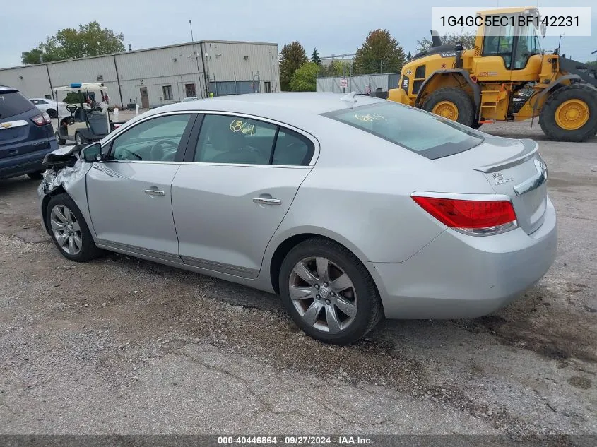 2011 Buick Lacrosse Cxl VIN: 1G4GC5EC1BF142231 Lot: 40446864