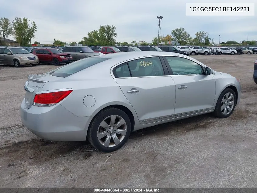 1G4GC5EC1BF142231 2011 Buick Lacrosse Cxl