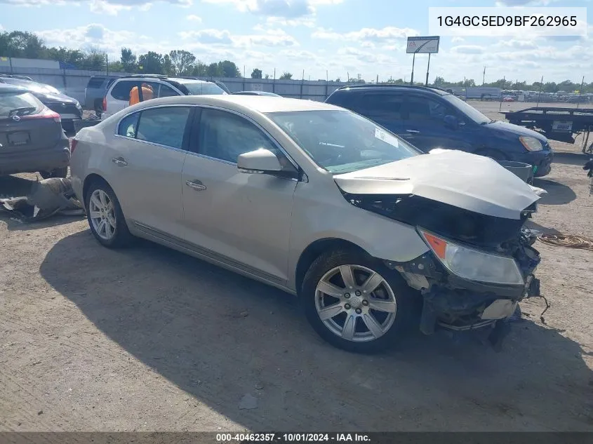 1G4GC5ED9BF262965 2011 Buick Lacrosse Cxl