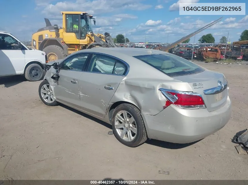 2011 Buick Lacrosse Cxl VIN: 1G4GC5ED9BF262965 Lot: 40462357