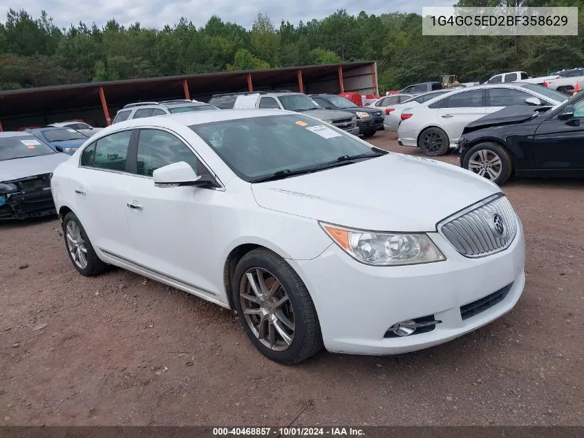 1G4GC5ED2BF358629 2011 Buick Lacrosse Cxl