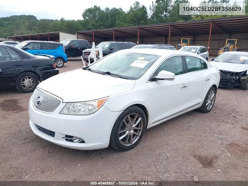 1G4GC5ED2BF358629 2011 Buick Lacrosse Cxl