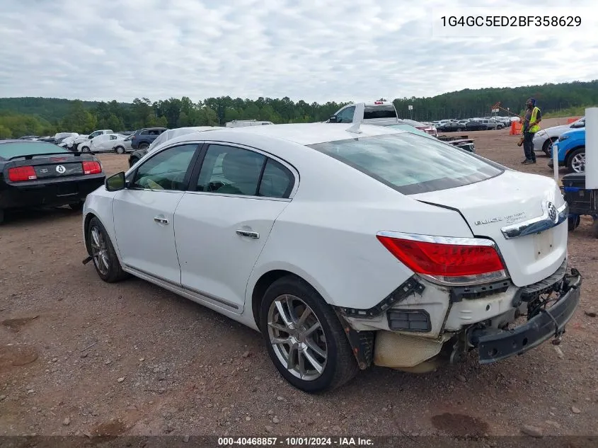 1G4GC5ED2BF358629 2011 Buick Lacrosse Cxl