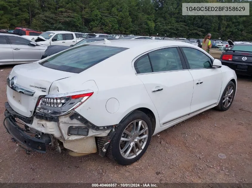 1G4GC5ED2BF358629 2011 Buick Lacrosse Cxl