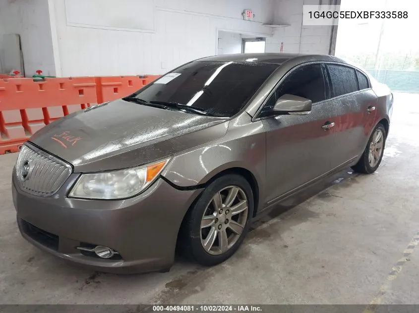 1G4GC5EDXBF333588 2011 Buick Lacrosse Cxl