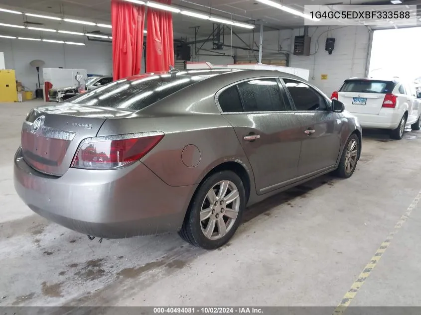 2011 Buick Lacrosse Cxl VIN: 1G4GC5EDXBF333588 Lot: 40494081