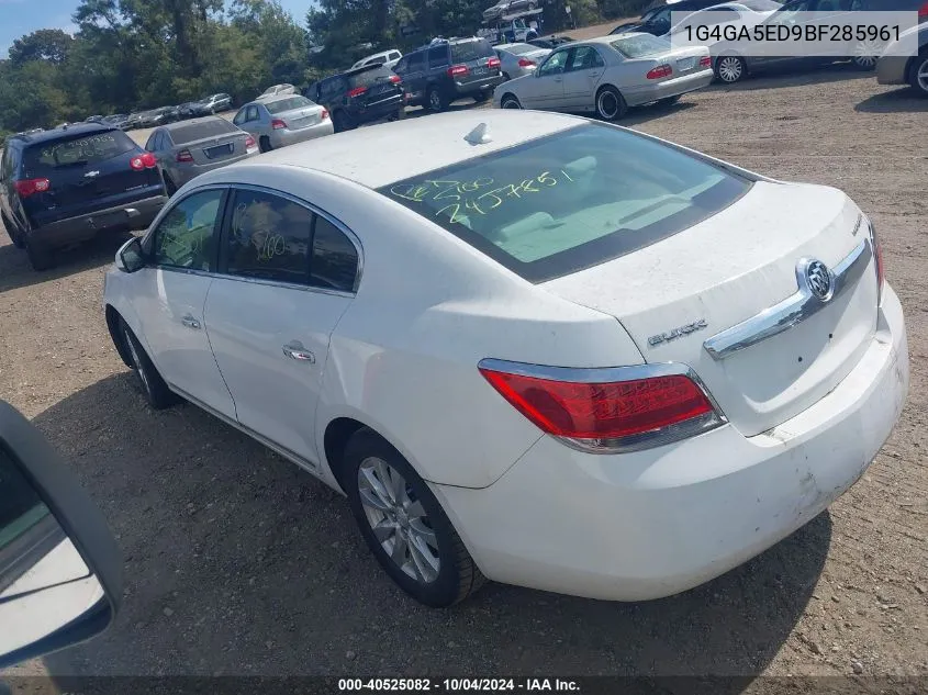 1G4GA5ED9BF285961 2011 Buick Lacrosse Cx