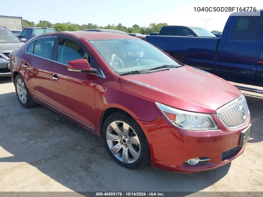 2011 Buick Lacrosse Cxl VIN: 1G4GC5GD2BF164776 Lot: 40585176