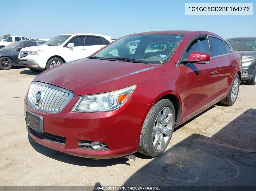 2011 Buick Lacrosse Cxl VIN: 1G4GC5GD2BF164776 Lot: 40585176