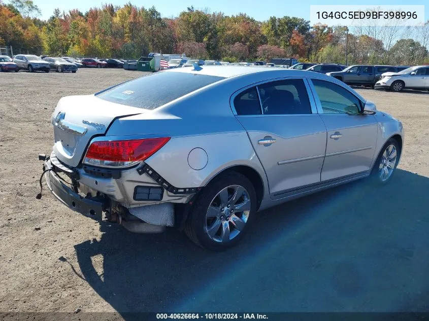 2011 Buick Lacrosse Cxl VIN: 1G4GC5ED9BF398996 Lot: 40626664