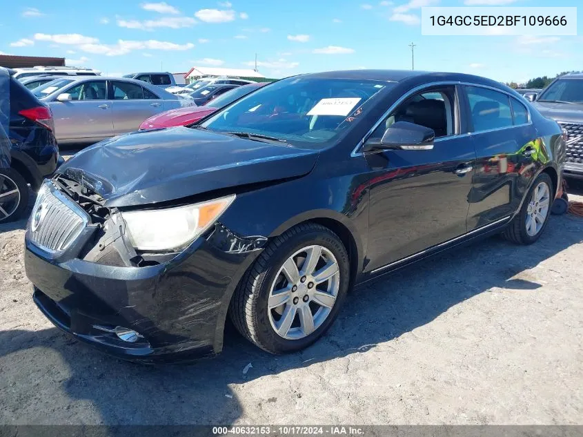 2011 Buick Lacrosse Cxl VIN: 1G4GC5ED2BF109666 Lot: 40632153