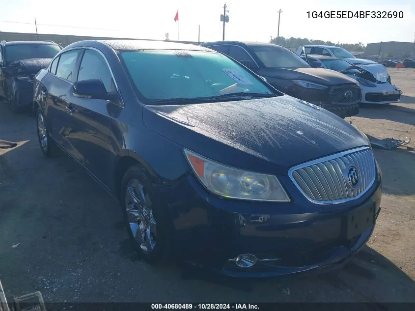 2011 Buick Lacrosse Cxs VIN: 1G4GE5ED4BF332690 Lot: 40680489