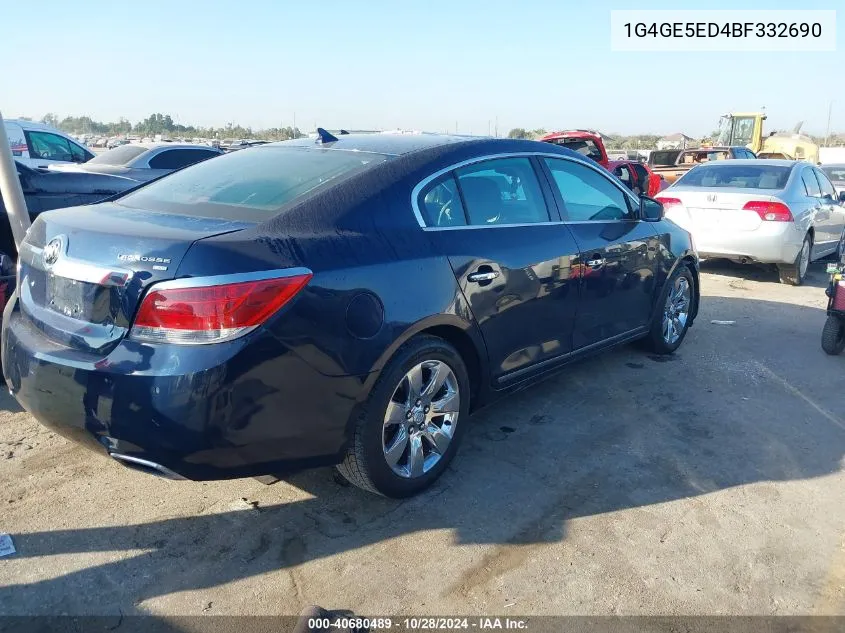 2011 Buick Lacrosse Cxs VIN: 1G4GE5ED4BF332690 Lot: 40680489