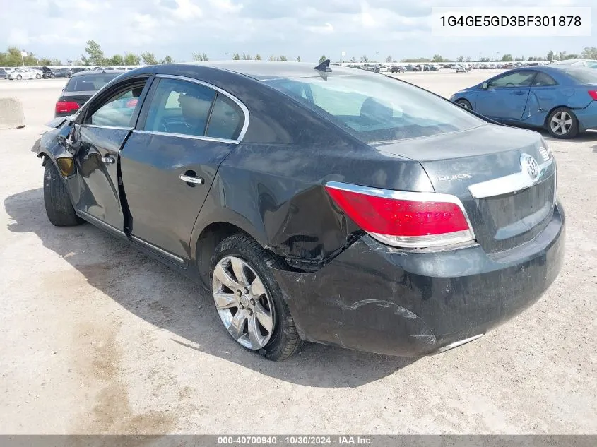 1G4GE5GD3BF301878 2011 Buick Lacrosse Cxs