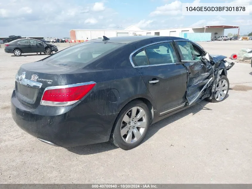 2011 Buick Lacrosse Cxs VIN: 1G4GE5GD3BF301878 Lot: 40700940