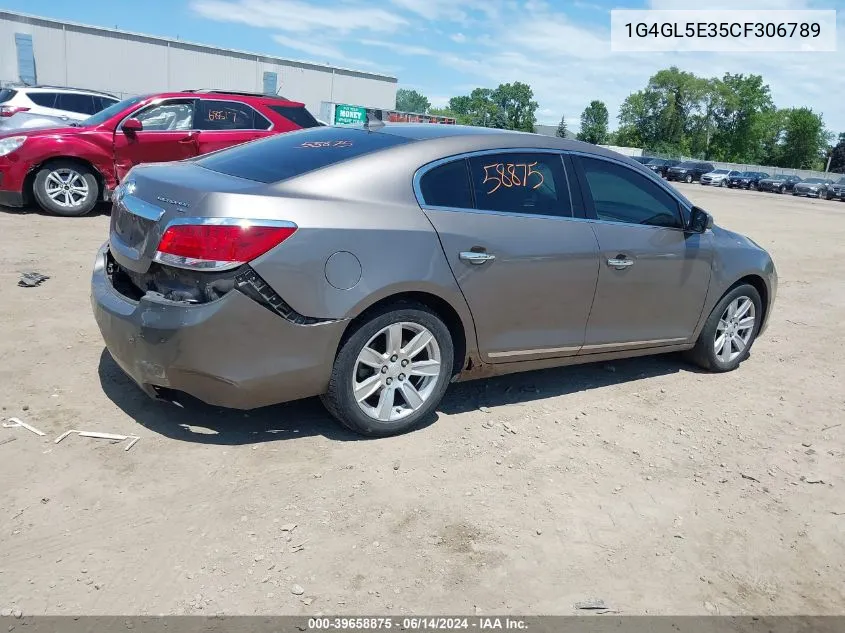 2012 Buick Lacrosse Leather Group VIN: 1G4GL5E35CF306789 Lot: 39658875