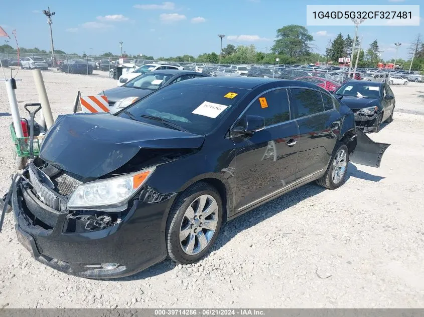 1G4GD5G32CF327481 2012 Buick Lacrosse Premium 1 Group