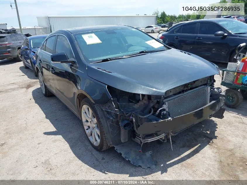 1G4GJ5G35CF286935 2012 Buick Lacrosse Touring Group