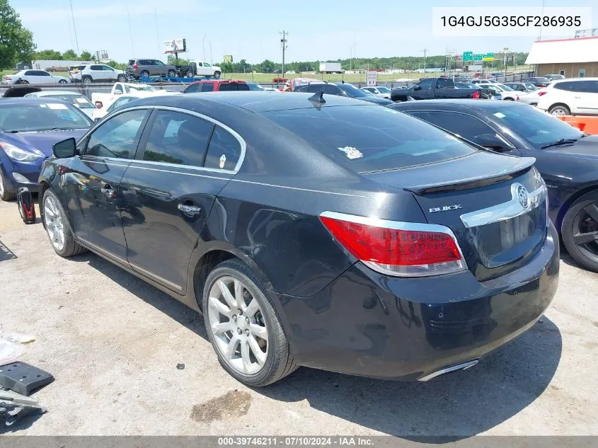 1G4GJ5G35CF286935 2012 Buick Lacrosse Touring Group