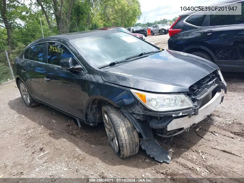 2012 Buick Lacrosse Leather Group VIN: 1G4GC5E39CF201947 Lot: 39836571