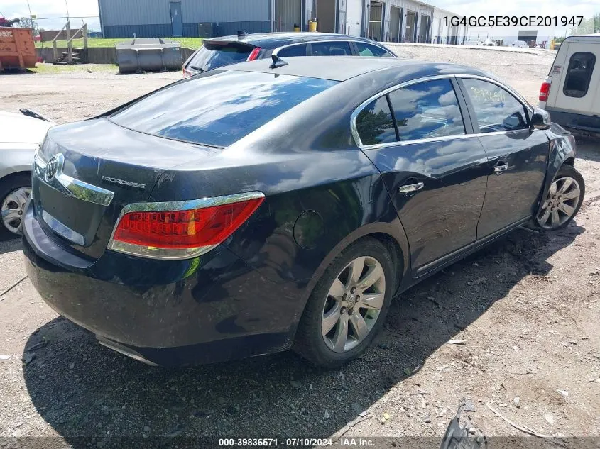 2012 Buick Lacrosse Leather Group VIN: 1G4GC5E39CF201947 Lot: 39836571