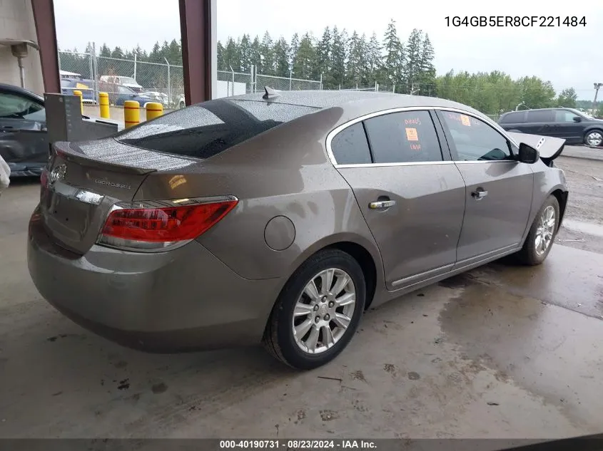 1G4GB5ER8CF221484 2012 Buick Lacrosse Convenience Group