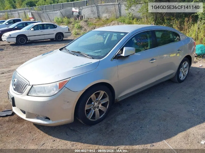 2012 Buick Lacrosse Premium 1 Group VIN: 1G4GD5E36CF141140 Lot: 40271912