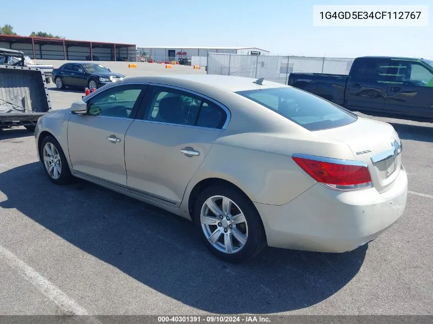 1G4GD5E34CF112767 2012 Buick Lacrosse Premium 1 Group