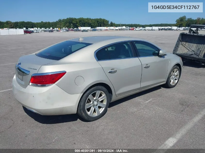 1G4GD5E34CF112767 2012 Buick Lacrosse Premium 1 Group