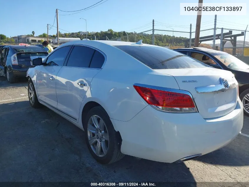 2012 Buick Lacrosse Leather Group VIN: 1G4GC5E38CF133897 Lot: 40316308