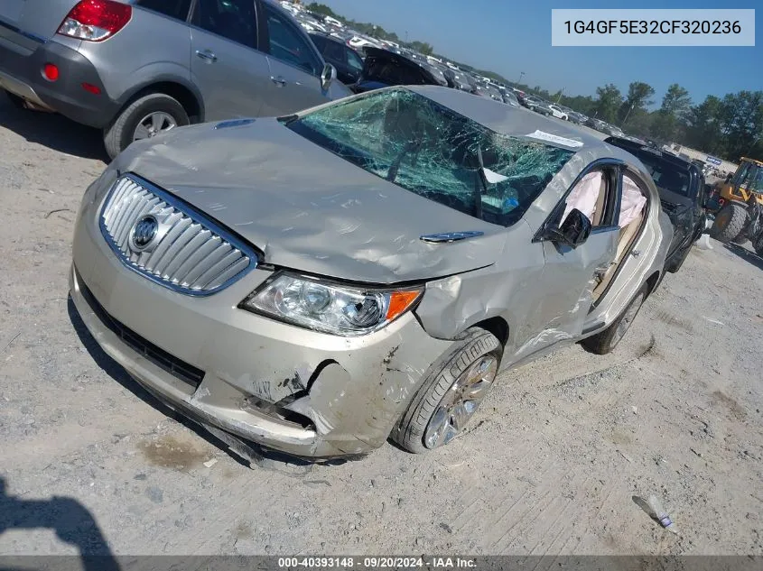 1G4GF5E32CF320236 2012 Buick Lacrosse Premium 2 Group