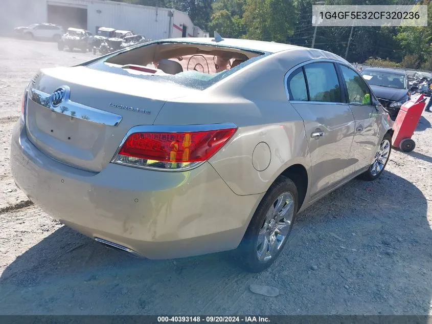 1G4GF5E32CF320236 2012 Buick Lacrosse Premium 2 Group