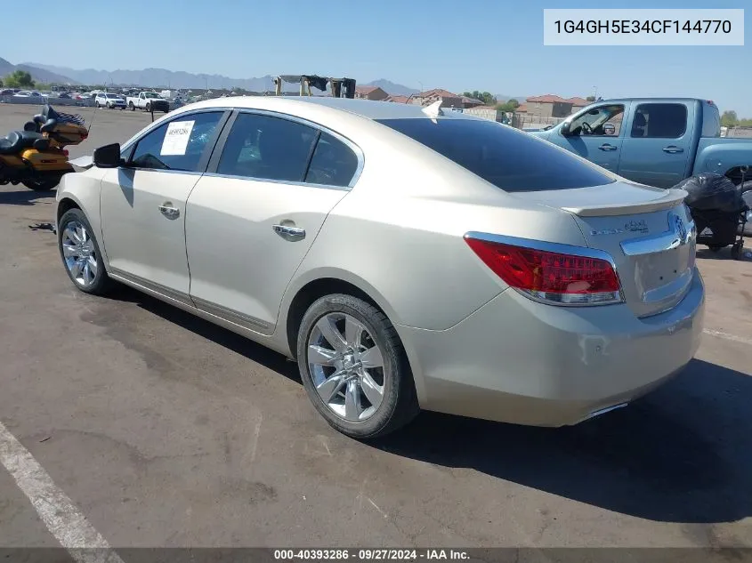 2012 Buick Lacrosse Premium 3 Group VIN: 1G4GH5E34CF144770 Lot: 40393286