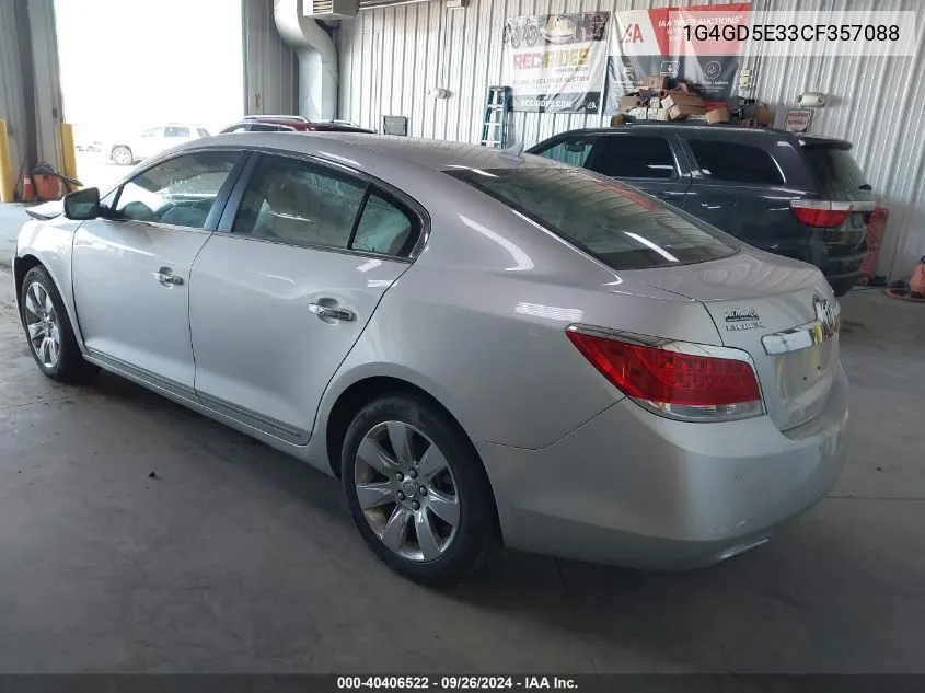 1G4GD5E33CF357088 2012 Buick Lacrosse Premium