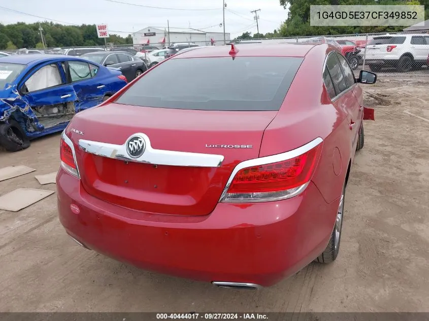 1G4GD5E37CF349852 2012 Buick Lacrosse Premium 1 Group