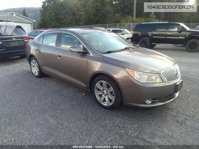 1G4GC5E33CF339239 2012 Buick Lacrosse Leather Group