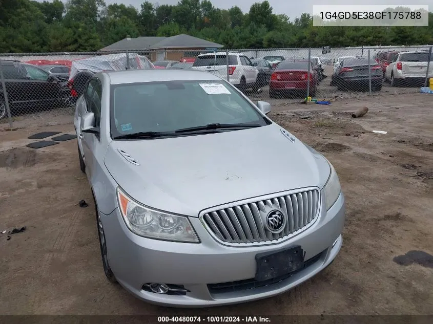 2012 Buick Lacrosse Premium VIN: 1G4GD5E38CF175788 Lot: 40480074