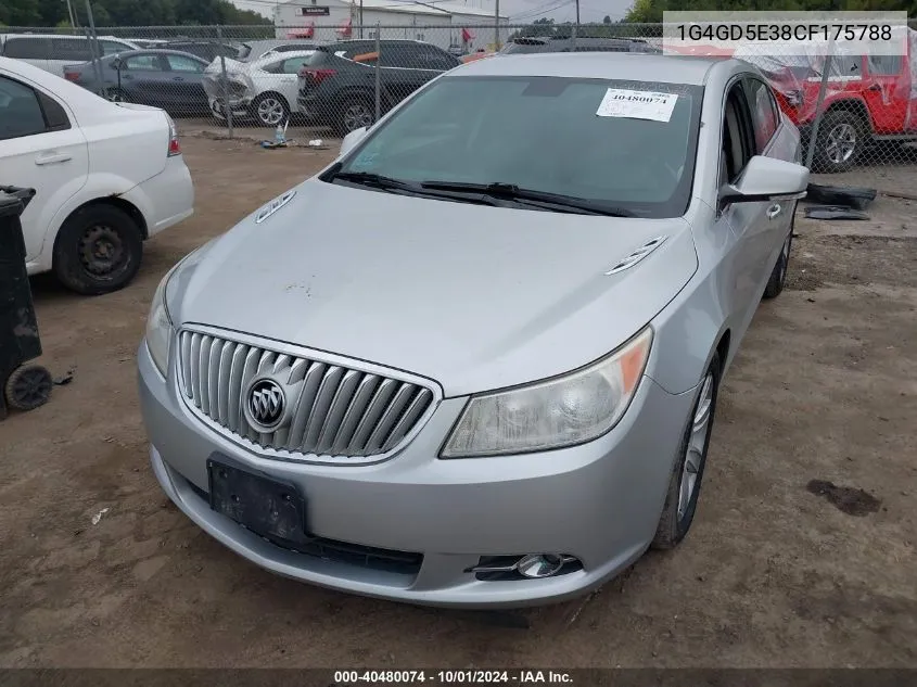 1G4GD5E38CF175788 2012 Buick Lacrosse Premium